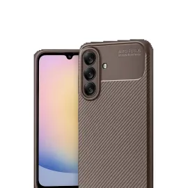 Newface Samsung Galaxy A17 5G Auto Focus Karbon Kapak - Kahverengi