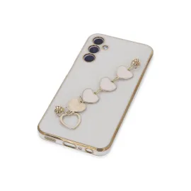 Newface Samsung Galaxy A24 4G Kılıf Esila Silikon - Beyaz