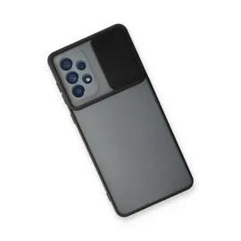 Newface Samsung Galaxy A33 5G Kılıf Palm Buzlu Kamera Sürgülü Silikon - Siyah