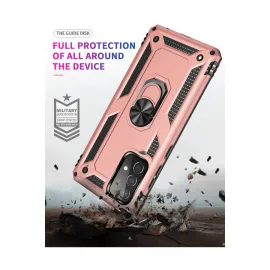 Newface Samsung Galaxy A33 5G Kılıf Sofya Yüzüklü Silikon Kapak - Rose