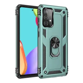 Newface Samsung Galaxy A33 5G Kılıf Sofya Yüzüklü Silikon Kapak - Yeşil