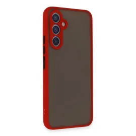 Newface Samsung Galaxy A34 5G Kılıf Montreal Silikon Kapak - Kırmızı