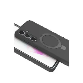 Newface Samsung Galaxy S24 FE Regal Magsafe Standlı Kapak - Titan Gri