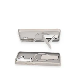 Newface Samsung Galaxy S24 Tork Magsafe Standlı Kapak - Lila