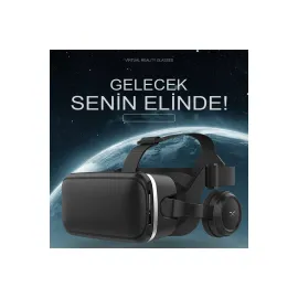 Newface Shinecon SC-G04E 3D Sanal Gerçeklik Gözlüğü - Siyah