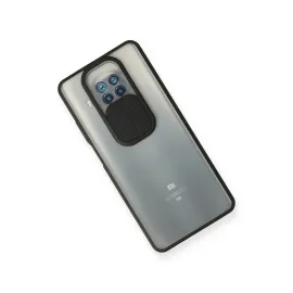 Newface Xiaomi Mi 10T Lite Kılıf Palm Buzlu Kamera Sürgülü Silikon - Siyah