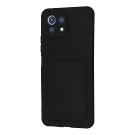 Newface Xiaomi Mi 11 Kılıf Kelvin Kartvizitli Silikon - Siyah