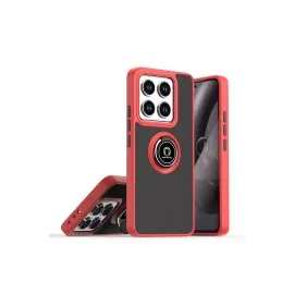 Newface Xiaomi Mi 14T Montreal Yüzüklü Silikon Kapak - Kırmızı