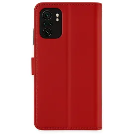 Newface Xiaomi Mi Note 10 Trend S Plus Kapaklı Kılıf - Kırmızı