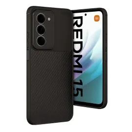 Newface Xiaomi Redmi 15 4G Auto Focus Karbon Kapak - Siyah