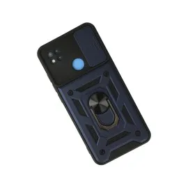 Newface Xiaomi Redmi 9C Kılıf Pars Lens Yüzüklü Silikon - Lacivert