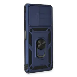 Newface Xiaomi Redmi Note 10 Pro Kılıf Pars Lens Yüzüklü Silikon - Lacivert