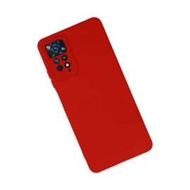 Newface Xiaomi Redmi Note 11 Pro Kılıf Nano Içi Kadife Silikon - Kırmızı
