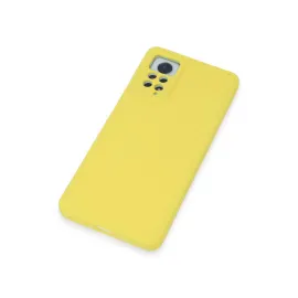 Newface Xiaomi Redmi Note 12 Pro 4G Kılıf Nano Içi Kadife Silikon - Sarı