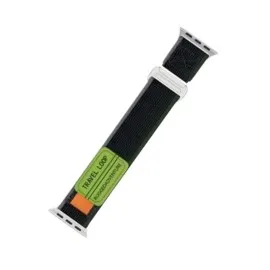 Newface Apple Watch 42Mm Alice Kumaş Kordon - Yeşil-Gri