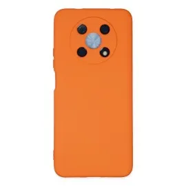 Newface Huawei Nova Y90 Kılıf Nano içi Kadife Silikon - Turuncu