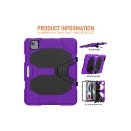 Newface Ipad Pro 11 (2020) Kılıf Griffin Tablet Kapak - Mor