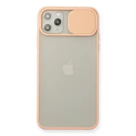 Newface Iphone 11 Pro Max Kılıf Palm Buzlu Kamera Sürgülü Silikon - Pembe