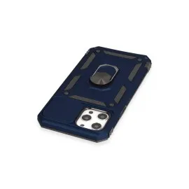 Newface Iphone 12 Pro Max Kılıf Pars Lens Yüzüklü Silikon - Lacivert