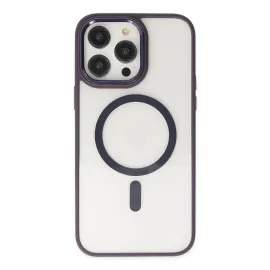 Newface Iphone 13 Pro Kılıf Room Magneticsafe Silikon - Derin Mor