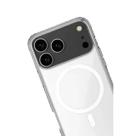 Newface Iphone 17 Pro Max Kılıf Magneticsafe Şeffaf Silikon - Şeffaf