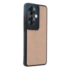 Newface Oppo Reno 11F Kılıf Aras Deri Kapak - Pudra