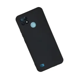 Newface Realme C21 Kılıf Nano Içi Kadife Silikon - Lacivert