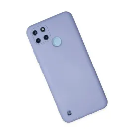 Newface Realme C25Y Kılıf Nano Içi Kadife Silikon - Lila