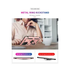 Newface Samsung Galaxy A02S Kılıf Sofya Yüzüklü Silikon Kapak - Rose