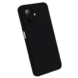 Newface Samsung Galaxy A07 Nano Içi Kadife Silikon - Siyah