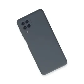 Newface Samsung Galaxy A22 Kılıf Nano Içi Kadife Silikon - Gri