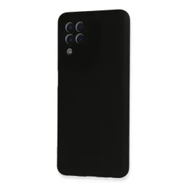 Newface Samsung Galaxy A22 Kılıf Nano Içi Kadife Silikon - Siyah