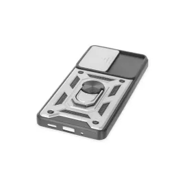 Newface Samsung Galaxy S20 Fe Kılıf Pars Lens Yüzüklü Silikon - Gümüş