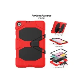 Newface Samsung Galaxy T510 Tab A 10.1 Kılıf Griffin Tablet Kapak - Kırmızı