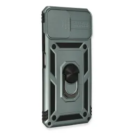 Newface Xiaomi Mi 11 Lite Kılıf Pars Lens Yüzüklü Silikon - Yeşil