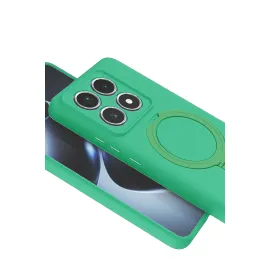 Newface Xiaomi Mi 14T Pro Regal Magsafe Standlı Kapak - Yeşil