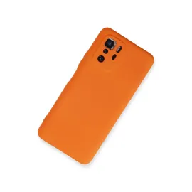 Newface Xiaomi Poco X3 Gt Kılıf Nano Içi Kadife Silikon - Turuncu