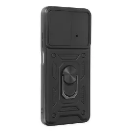 Newface Xiaomi Poco X4 Pro 5G Kılıf Pars Lens Yüzüklü Silikon - Siyah