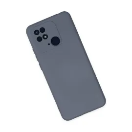 Newface Xiaomi Redmi 10C Kılıf Nano Içi Kadife Silikon - Gri