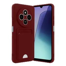 Newface Xiaomi Redmi 14C Kelvin Kartvizitli Silikon - Bordo