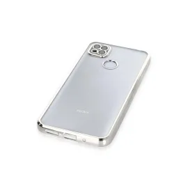 Newface Xiaomi Redmi 9C Kılıf Razer Lensli Silikon - Gümüş