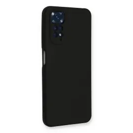 Newface Xiaomi Redmi Note 11 Kılıf Nano Içi Kadife Silikon - Siyah