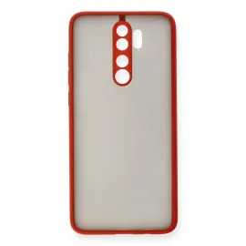 Newface Xiaomi Redmi Note 8 Pro Kılıf Montreal Silikon Kapak - Kırmızı