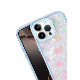 Newface Apple Iphone 15 Pro Max Lumi Desenli Kapak - Mavi