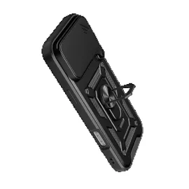 Newface Apple Iphone 17 Pro Max Pars Lens Yüzüklü Silikon - Siyah