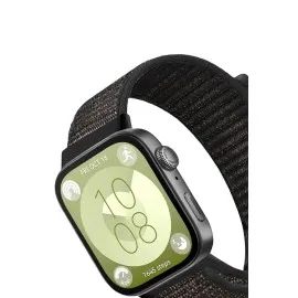 Newface Huawei Fit 4 Hasırlı Cırtcırtlı Kordon - Siyah