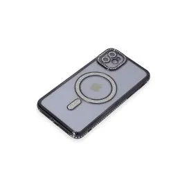 Newface Iphone 11 Kılıf Joke Simli Magneticsafe Kılıf - Siyah