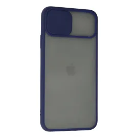 Newface Iphone 11 Pro Max Kılıf Palm Buzlu Kamera Sürgülü Silikon - Lacivert