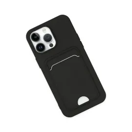 Newface Iphone 14 Pro Kılıf Kelvin Kartvizitli Silikon - Siyah