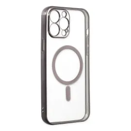 Newface Iphone 14 Pro Kılıf Magneticsafe Lazer Silikon - Siyah